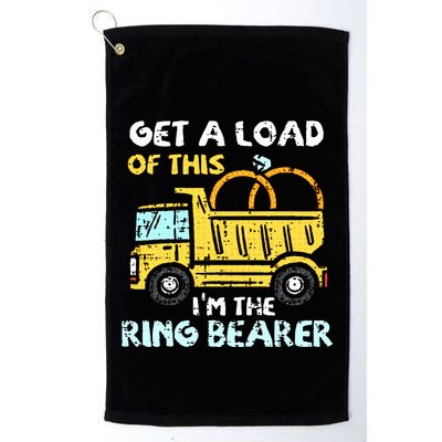 Ring Bearer Funny Wedding Party Truck Boy Golf Towel