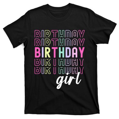 Retro Birthday For Girl Awesome Cute Birthday Party T-Shirt