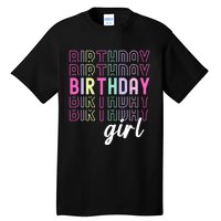 Retro Birthday For Girl Awesome Cute Birthday Party Tall T-Shirt