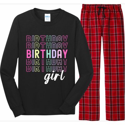 Retro Birthday For Girl Awesome Cute Birthday Party Long Sleeve Pajama Set