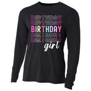 Retro Birthday For Girl Awesome Cute Birthday Party Cooling Performance Long Sleeve Crew