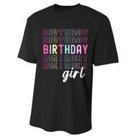 Retro Birthday For Girl Awesome Cute Birthday Party Performance Sprint T-Shirt