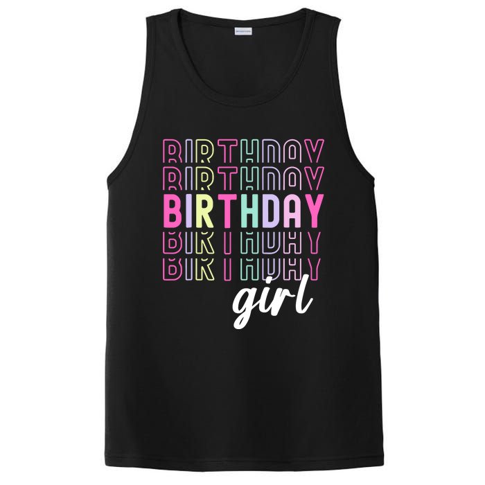 Retro Birthday For Girl Awesome Cute Birthday Party PosiCharge Competitor Tank