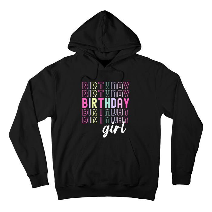 Retro Birthday For Girl Awesome Cute Birthday Party Tall Hoodie