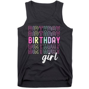 Retro Birthday For Girl Awesome Cute Birthday Party Tank Top