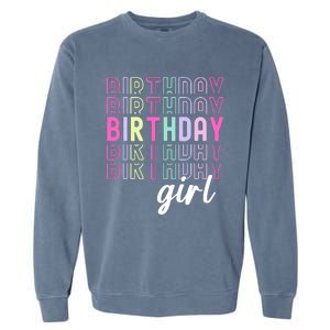 Retro Birthday For Girl Awesome Cute Birthday Party Garment-Dyed Sweatshirt