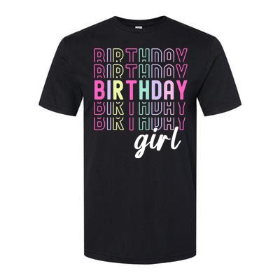 Retro Birthday For Girl Awesome Cute Birthday Party Softstyle CVC T-Shirt