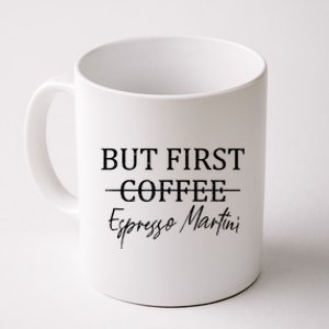 Retro But First Coffee Espresso Martini Funny Coffee Mug