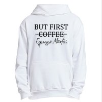 Retro But First Coffee Espresso Martini Funny Urban Pullover Hoodie