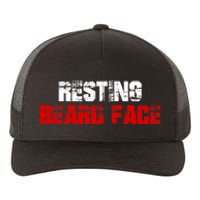 Resting Beard Face Funny Beard Parody Bearded Yupoong Adult 5-Panel Trucker Hat