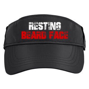 Resting Beard Face Funny Beard Parody Bearded Adult Drive Performance Visor