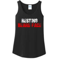 Resting Beard Face Funny Beard Parody Bearded Ladies Essential Tank