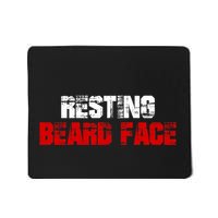 Resting Beard Face Funny Beard Parody Bearded Mousepad