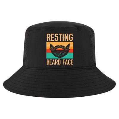 Resting Beard Face Beard Lover Bearded Guy Mustache Cool Comfort Performance Bucket Hat