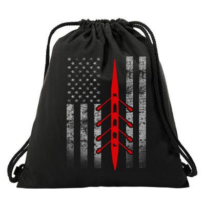 Rowing Boat Flag Cute Graphic Drawstring Bag
