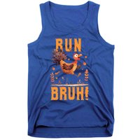 Run Bruh Funny Running Turkey Trot Fun Run Thanksgiving Gift Tank Top