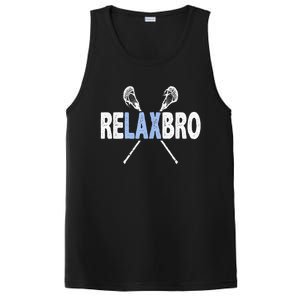 Relax Bro Funny Lacrosse Player Lax Lover Joke Teen PosiCharge Competitor Tank