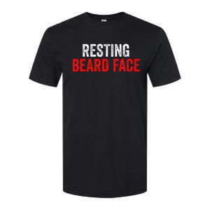 Resting Beard Face Funny Beard Parody Bearded Softstyle CVC T-Shirt