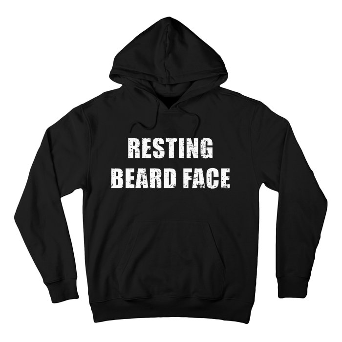 Resting Beard Face Funny Beard Parody Bearded Hoodie