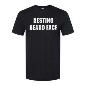 Resting Beard Face Funny Beard Parody Bearded Softstyle CVC T-Shirt