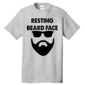 Resting Beard Face Funny Beard Tall T-Shirt