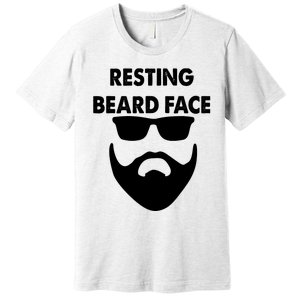 Resting Beard Face Funny Beard Premium T-Shirt