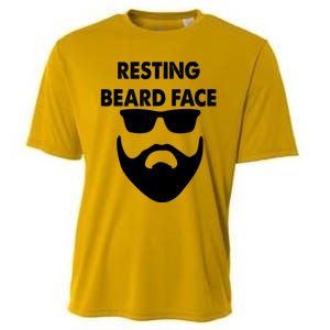 Resting Beard Face Funny Beard Cooling Performance Crew T-Shirt