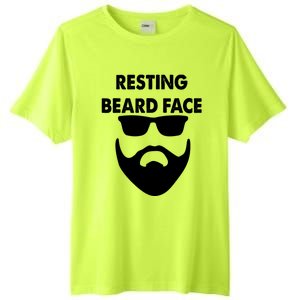 Resting Beard Face Funny Beard Tall Fusion ChromaSoft Performance T-Shirt