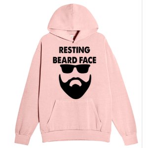 Resting Beard Face Funny Beard Urban Pullover Hoodie