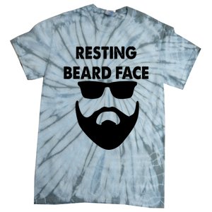 Resting Beard Face Funny Beard Tie-Dye T-Shirt