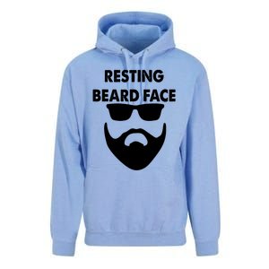 Resting Beard Face Funny Beard Unisex Surf Hoodie