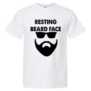 Resting Beard Face Funny Beard Garment-Dyed Heavyweight T-Shirt