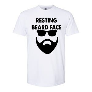 Resting Beard Face Funny Beard Softstyle CVC T-Shirt