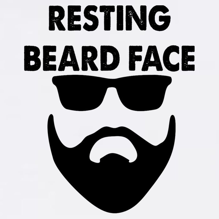 Resting Beard Face Funny Beard Button