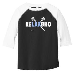 RELAX BRO Funny Lacrosse Player Lax Lover Joke Teen Toddler Fine Jersey T-Shirt