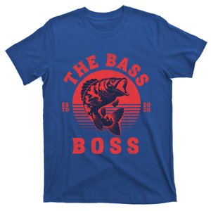 Reels Bass Funny The Bass Boss Fisher Fish Fishing Dad Funny Gift T-Shirt