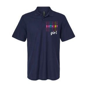 Retro Birthday For Girl Awesome Cute Birthday Party Softstyle Adult Sport Polo