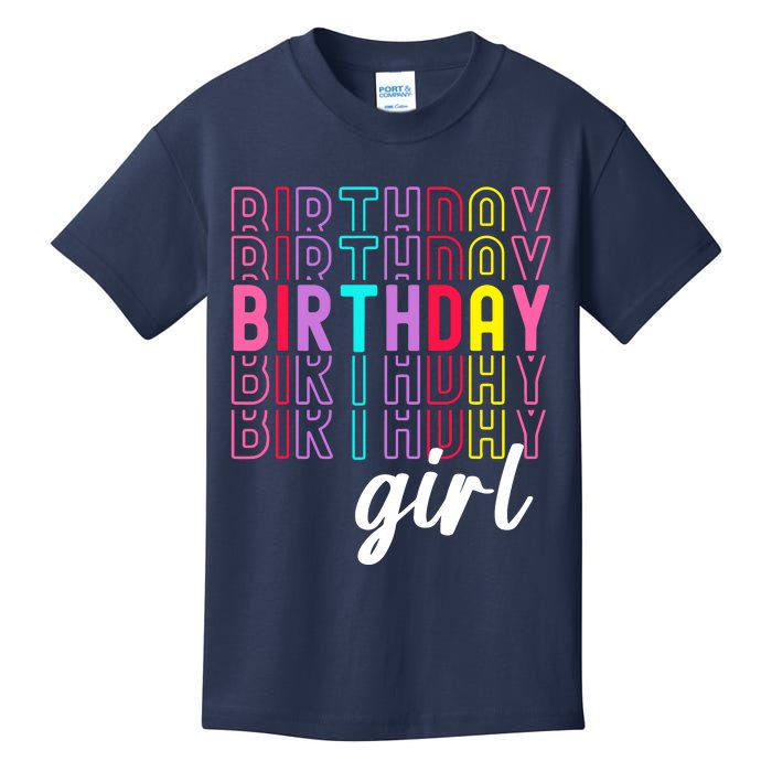 Retro Birthday For Girl Awesome Cute Birthday Party Kids T-Shirt