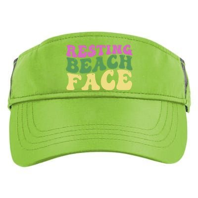 Resting Beach Face Funny Summer Vacation Adult Drive Performance Visor