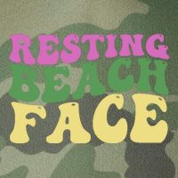 Resting Beach Face Funny Summer Vacation Legacy Tie Dye Trucker Hat