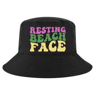 Resting Beach Face Funny Summer Vacation Cool Comfort Performance Bucket Hat