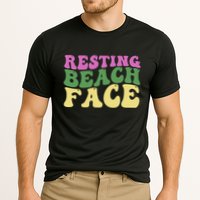 Resting Beach Face Funny Summer Vacation Performance Shirt