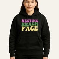 Resting Beach Face Funny Summer Vacation Hoodie