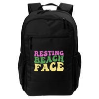 Resting Beach Face Funny Summer Vacation Backpack