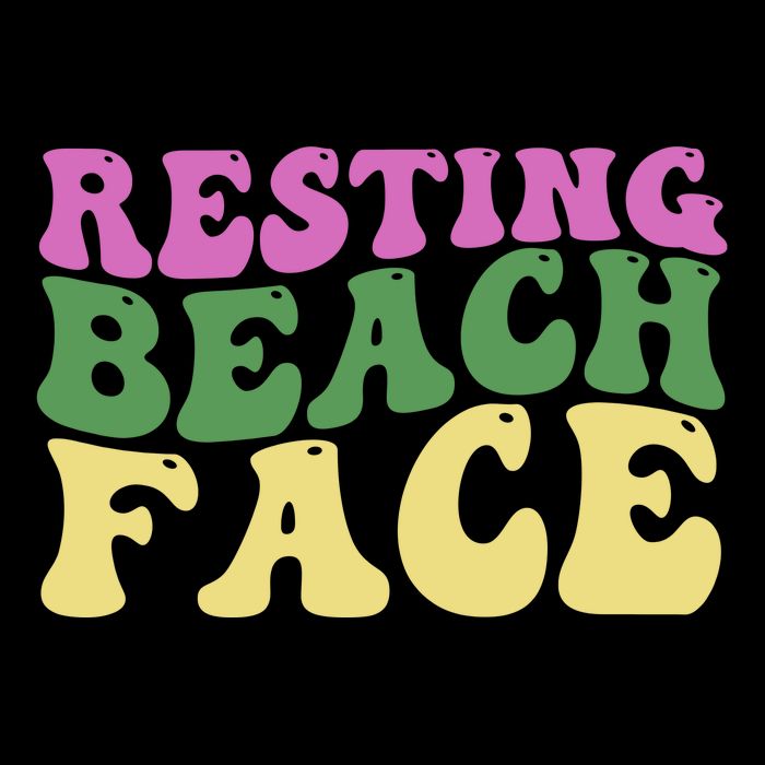 Resting Beach Face Funny Summer Vacation Backpack