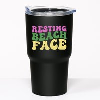 Resting Beach Face Funny Summer Vacation Tumbler