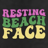 Resting Beach Face Funny Summer Vacation Trucker Hat