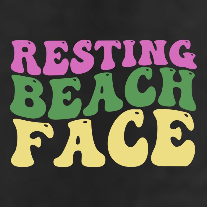 Resting Beach Face Funny Summer Vacation Trucker Hat