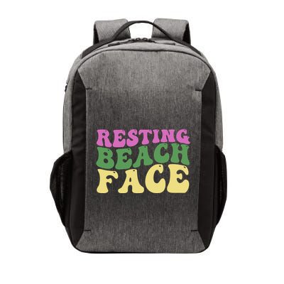 Resting Beach Face Funny Summer Vacation Vector Backpack