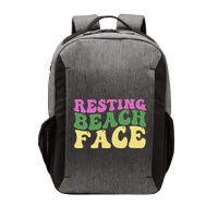 Resting Beach Face Funny Summer Vacation Vector Backpack